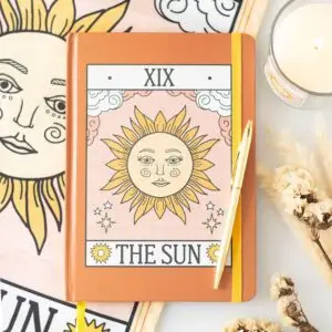 cuaderno a5 del tarot vintage del sol
