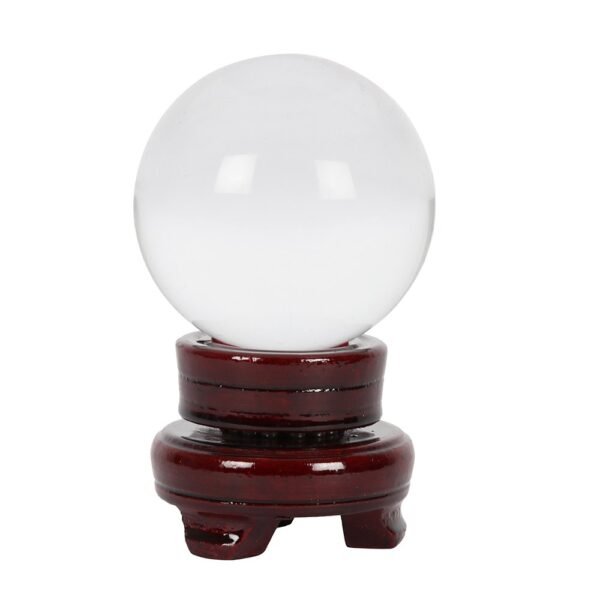 bola de cristal de 8 cm con base