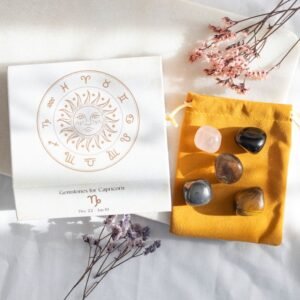 juego de piedras pulidas de cristal de capricornio