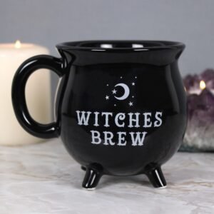 taza de caldero de brebaje de brujas