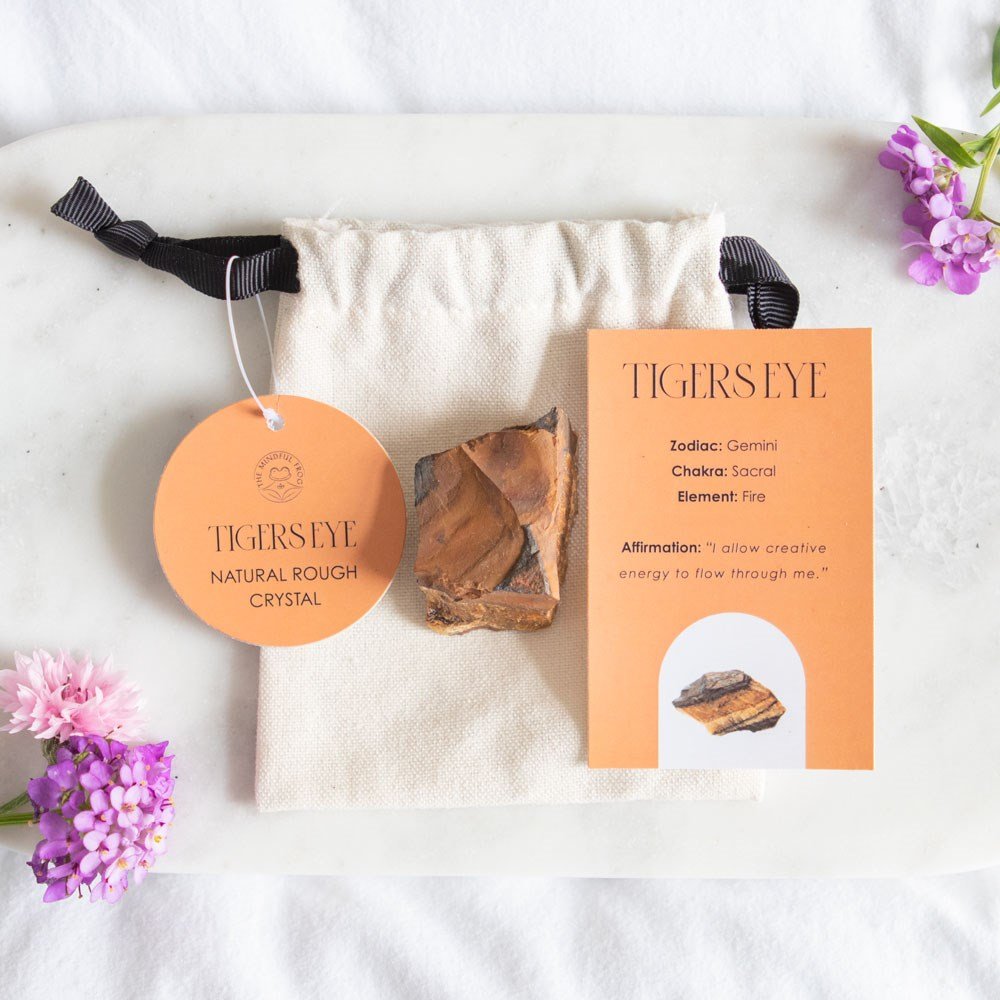 Cristal en bruto de ojo de tigre