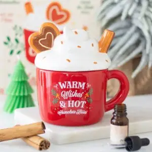 Quemador de aceite con forma de taza de chocolate caliente 10A