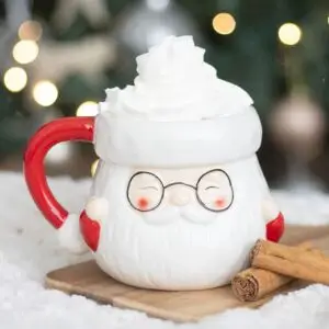 Taza con forma de Papá Noel