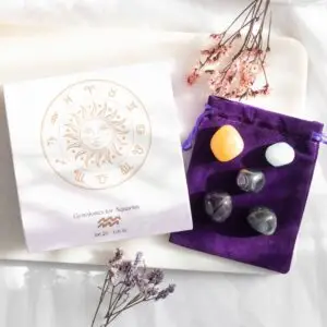 juego de minerales para horoscopo acuario