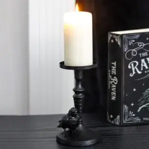 🕯️ Producto: Candelabro de pilar de cuervo místico🕯️20A🐦⬛