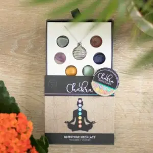 Kit de collar de cristales con piedras preciosas de chakras