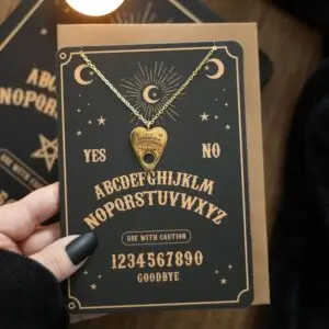 🔮 Collar de tablero parlante y tarjeta de felicitación