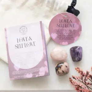 💖🌸 Conjunto de cristales curativos de amor y amor propio