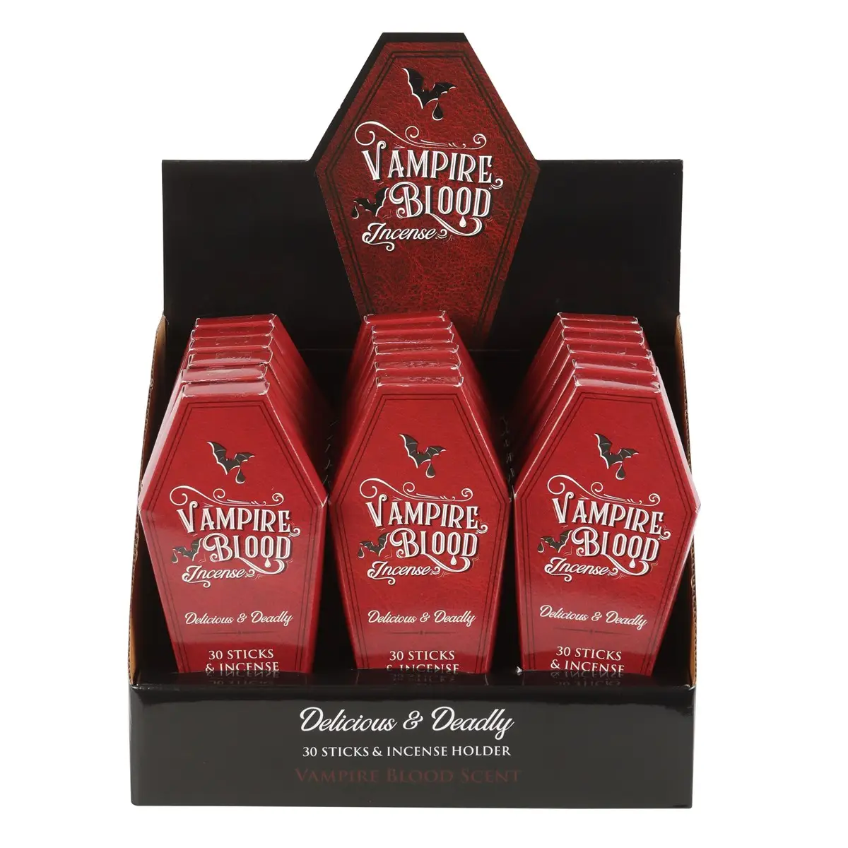 🦇 Incienso de Sangre de Vampiro con soporte para ataúd - Imagen 5