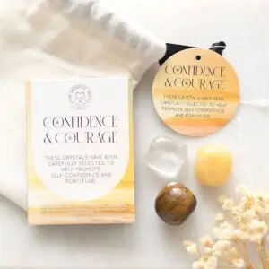 💛🔥 Conjunto de cristales curativos para la confianza y el coraje