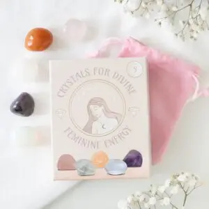 Conjunto de 5 cristales para la energía divina femenina