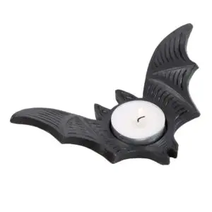 Candelabro de té con forma de murciélago