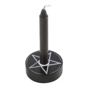 Portavela con hechizo de pentagrama