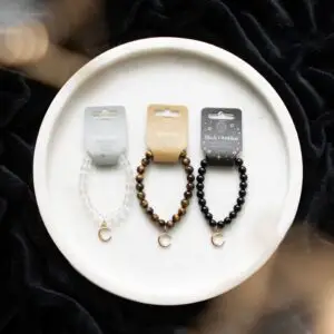 Pulsera de astrología con cristales - 🤍 Cuarzo transparente