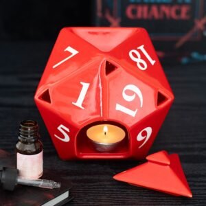 🎲 Quemador de aceite con forma de dado D20