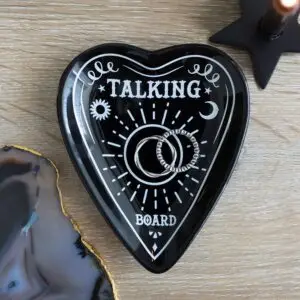 Plato para joyas con planchette de tablero parlante