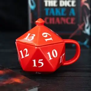 🎲 Taza con forma de dado D20