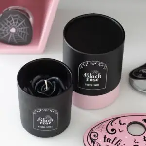 Vela Rosa Negra con Rosas 3D🖤🌹🕯️