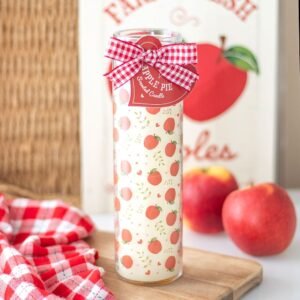 🍎 Vela en tubo con diseño de tarta de manzana y estampado de manzana🍎🥧