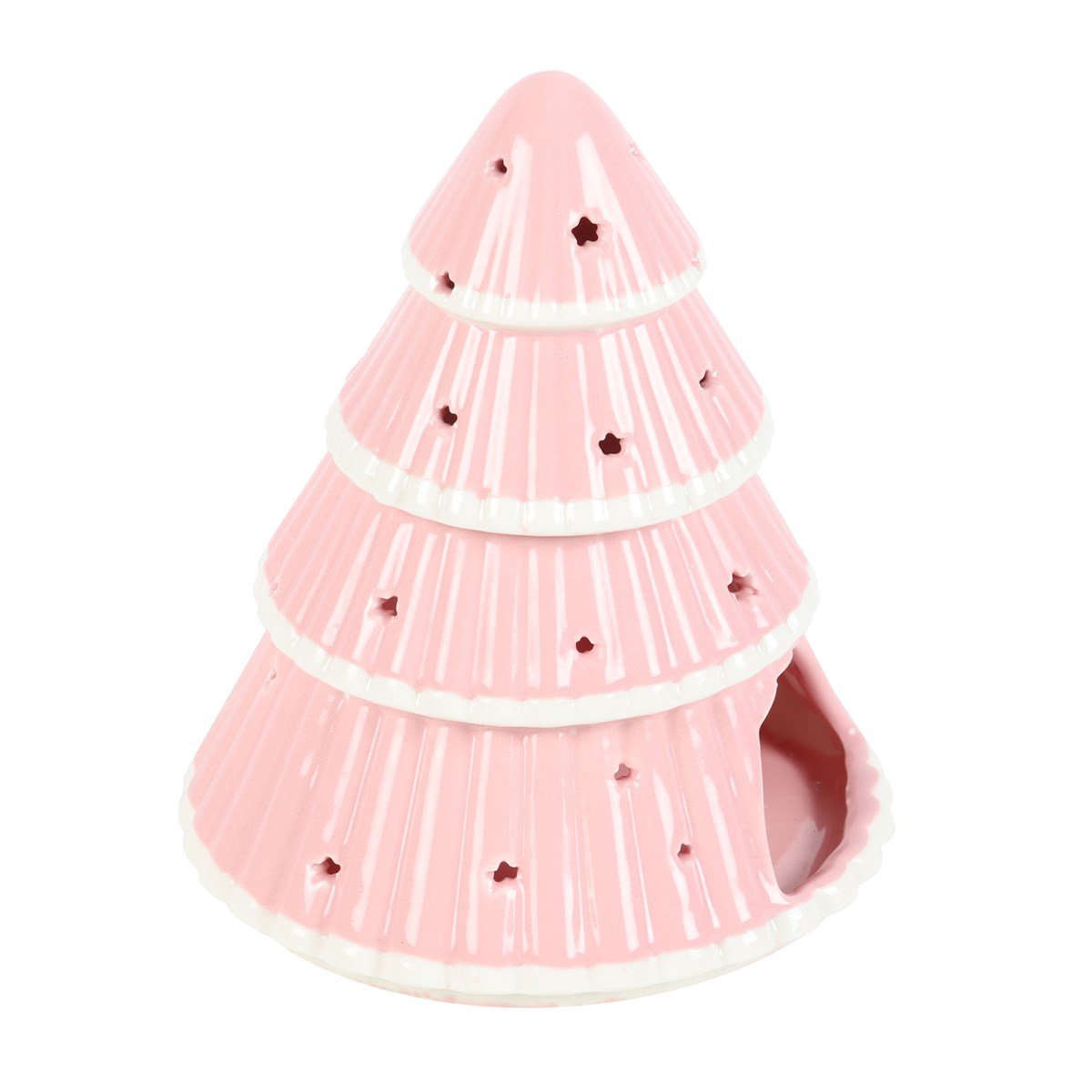 Quemador de aceite con forma de árbol de Navidad rosa - Imagen 5