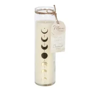 🌙 Vela de coco con fase lunar