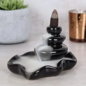 Quemador de Incienso de Reflujo con Piedras Grandes