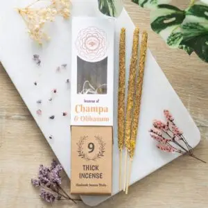 Varillas de Incienso Botánico Champa & Olibanum – Green Tree