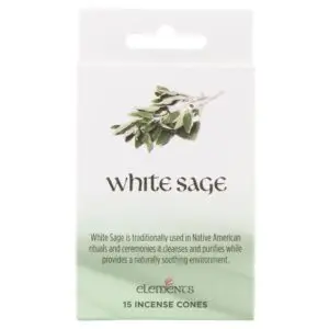 Paquete de Conos de Incienso de Salvia Blanca Elements