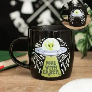 Taza OVNI que cambia con el calor