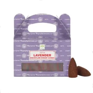 Conos Dhoop de Incienso de Reflujo Lavanda Satya ✨