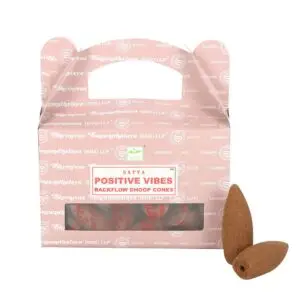 Conos Dhoop de Incienso de Reflujo Positive Vibes Satya
