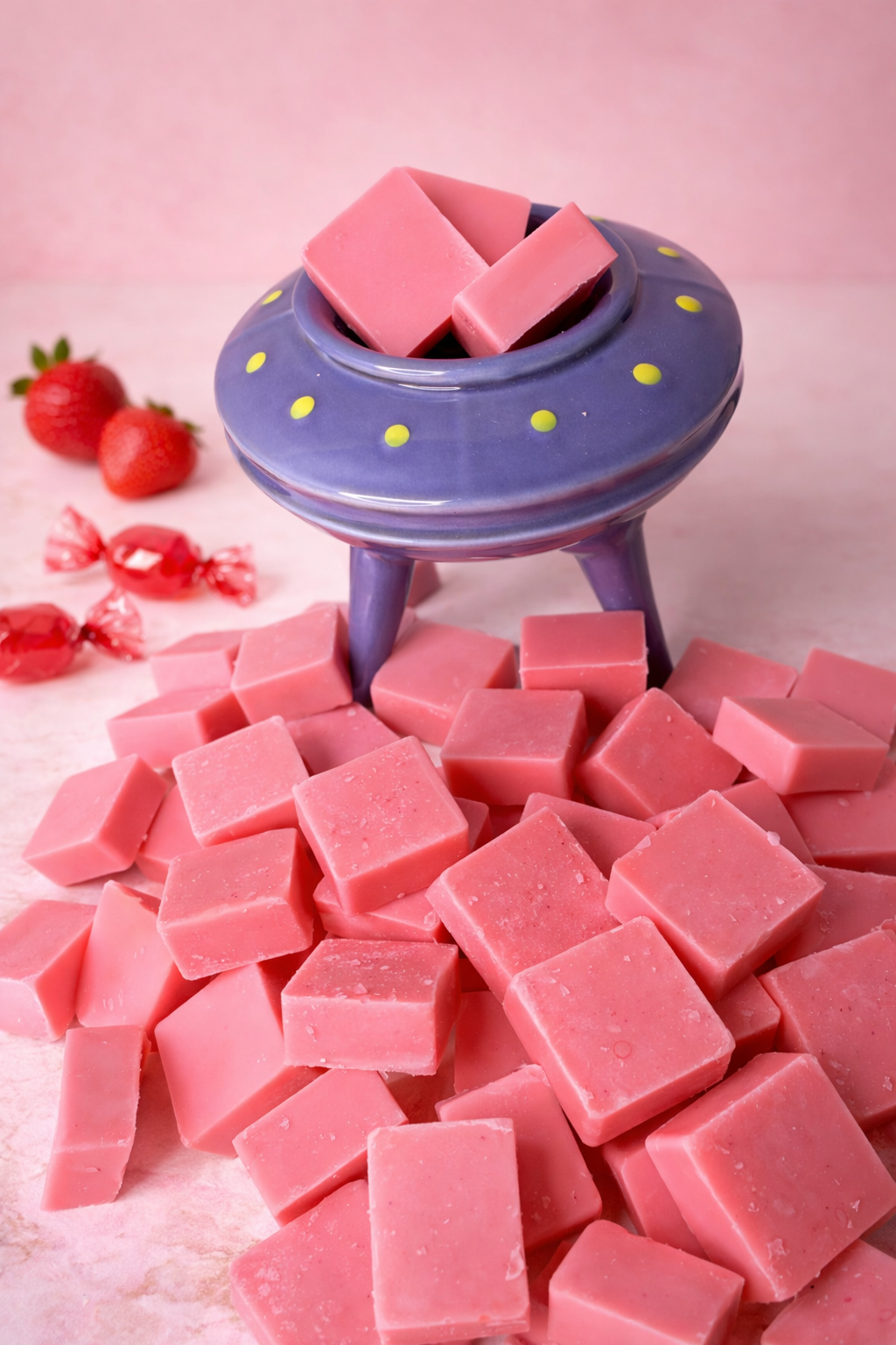 Sugar Pink Bubble – LanaMelt aromático con cera natural de soja