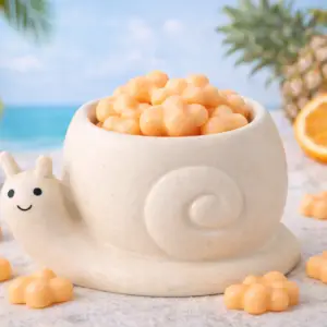 Poción Tropical LanaMelt aromático con cera natural de soja