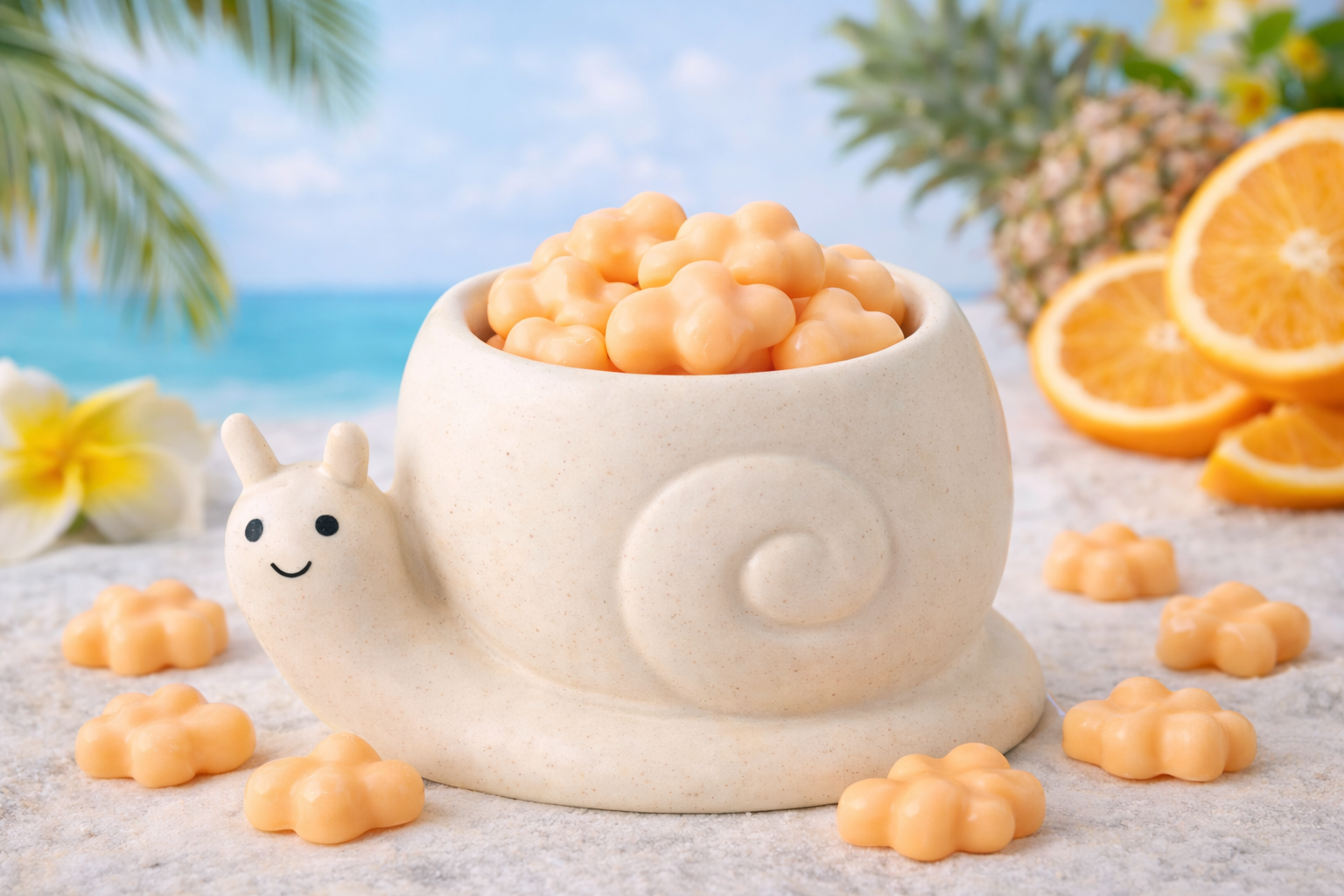 Poción Tropical LanaMelt aromático con cera natural de soja