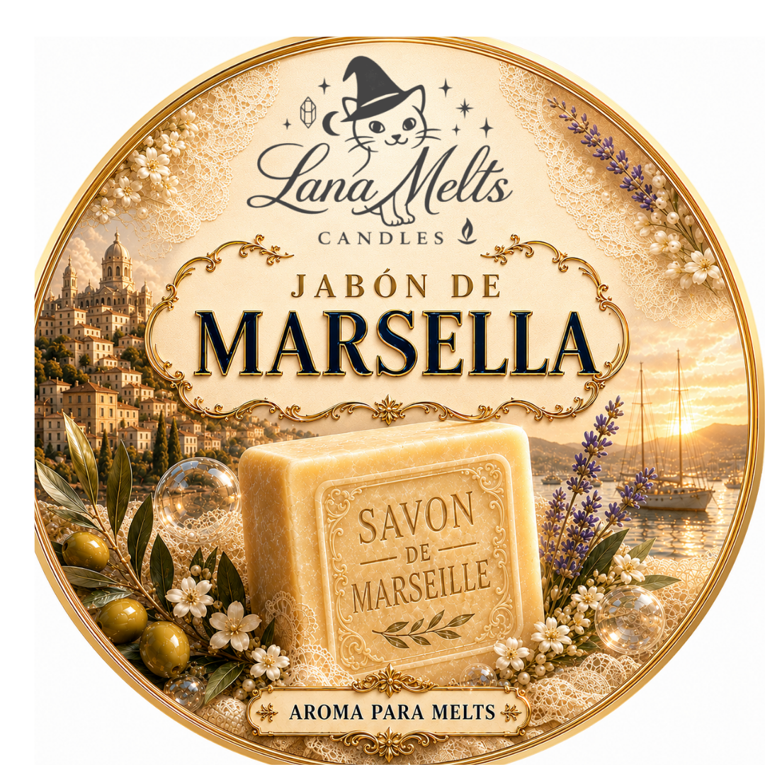 Jabón de Marsella – LanaMelt aromático de cera natural de soja