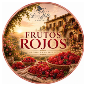 Frutos Rojos – LanaMelt aromático de cera natural de soja