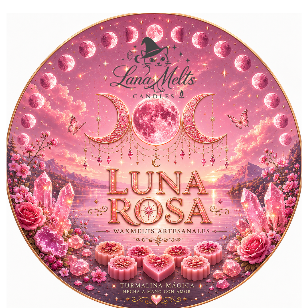 Luna Rosa – LanaMelt aromático de cera natural de soja