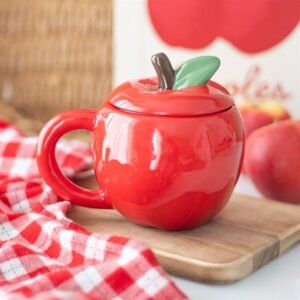Taza con tapa Manzana Roja