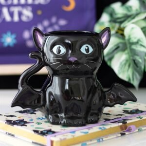 Taza Gato Murciélago Cute and Creepy