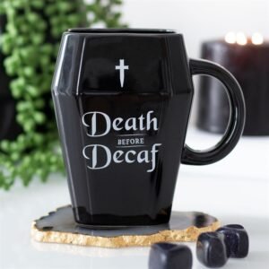 Taza Ataúd Death Before Decaf