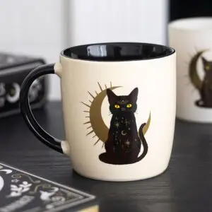 Taza Sitting Magick Black Cat