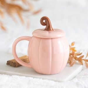 Taza con tapa Calabaza Rosa