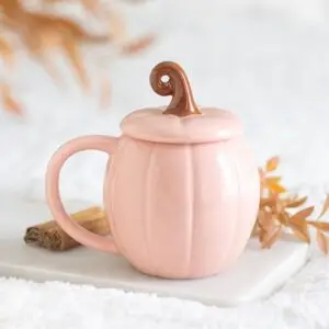 Taza con tapa Calabaza Rosa