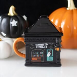 Taza con tapa Biblioteca Encantada