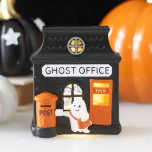 Decoración LED Oficina fantasma iluminada en una escena de Halloween